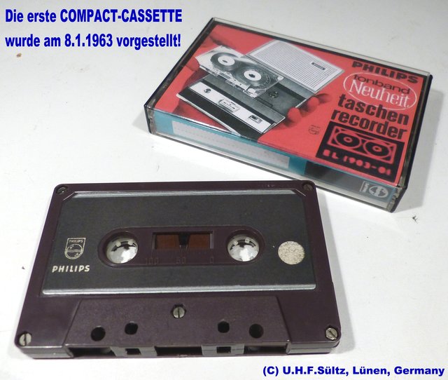 Diese Cassette wurde in 50 Jahren NUR 1x bespielt und diente als Ausstellungsstück!