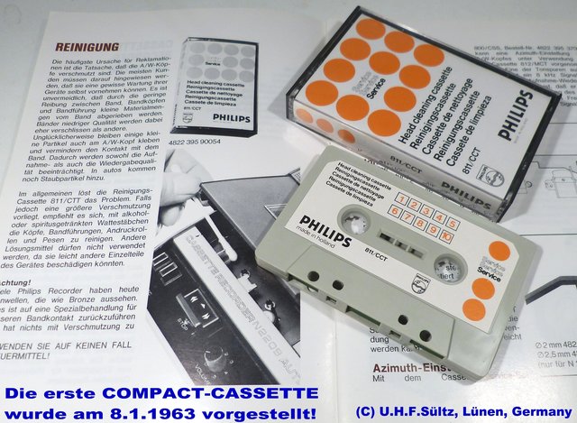 Eine originale und NEUE Reinigungscasette...