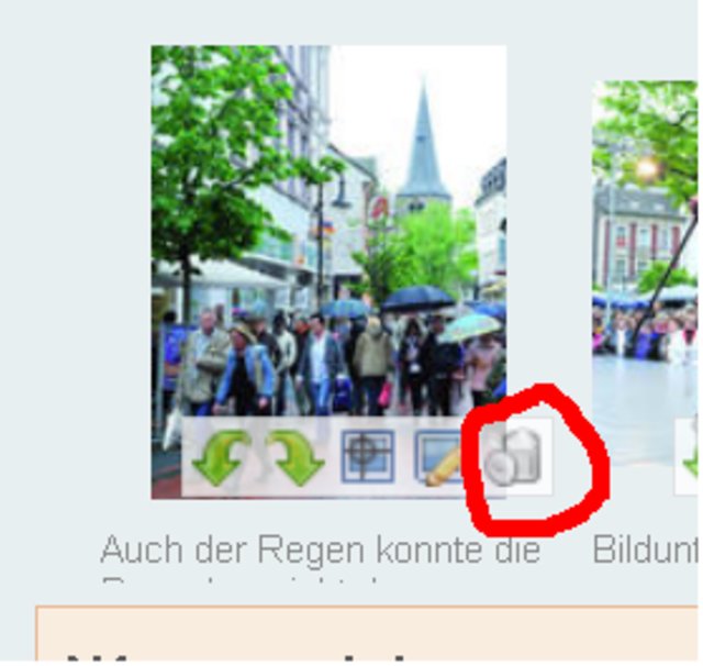 Ein Bild, das doppelt ist oder nicht mehr gefällt, kann man auch nachträglich noch löschen. Ein Klick auf den kleinen Papierkorb genügt.