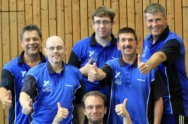 Die Spieler des erfolgreichen Teams: Dieter Kral (MF), Rainer Rehosek, Michael Klein (pausierte diesmal), Guy Haeyn, Gerd Steinebach, Uwe Kruse Hier fehlt noch Frank Anhalt - siehe Einzelfoto !