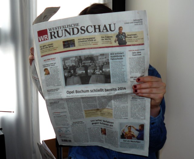 War immer eine gute Lektüre: Die Westfälische Rundschau.