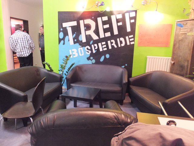 Hier kann man gemütlich sitzen und sich unterhalten