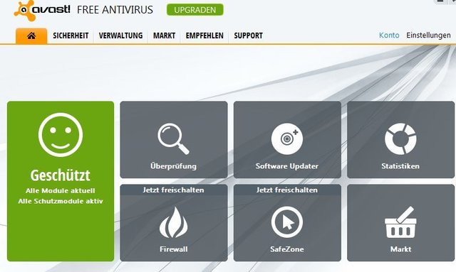 Update-Tipp! Avast 8 - mit neuer Oberfläche und besseren Schutzfunktionen. Neue Oberfläche von Avast.