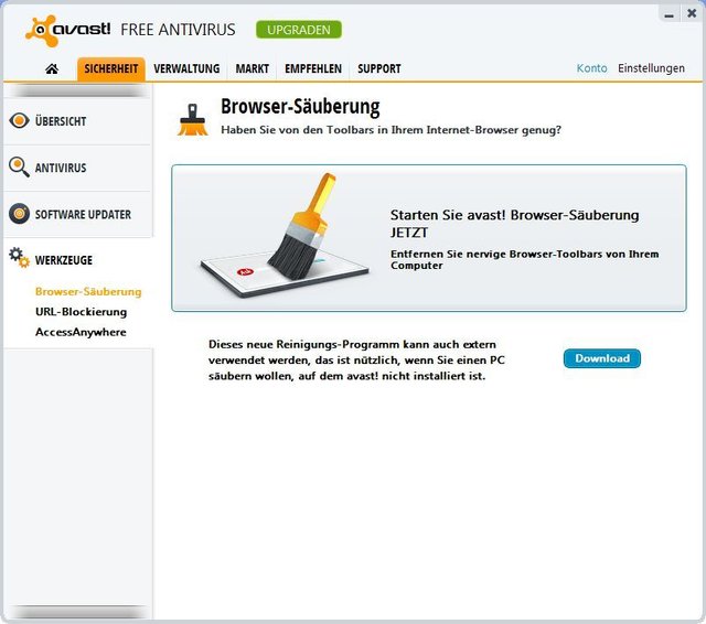 Update-Tipp! Avast 8 - mit neuer Oberfläche und besseren Schutzfunktionen. Browser-Säuberung im Avast Freeware.