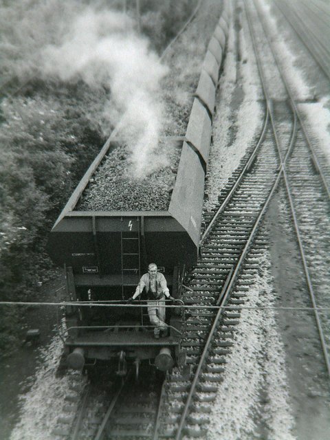 frisch gelöschter Koks - Kokerei Zollverein 1983. Foto: B. Urbat