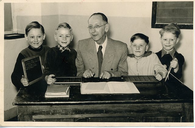 Mattestunde in der Schwanenbuschschule in Essen ca.1953