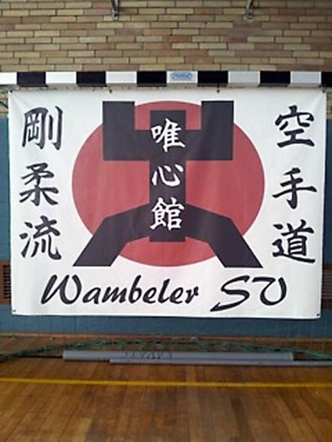 Die Fahne der Karategruppe des WSV.
