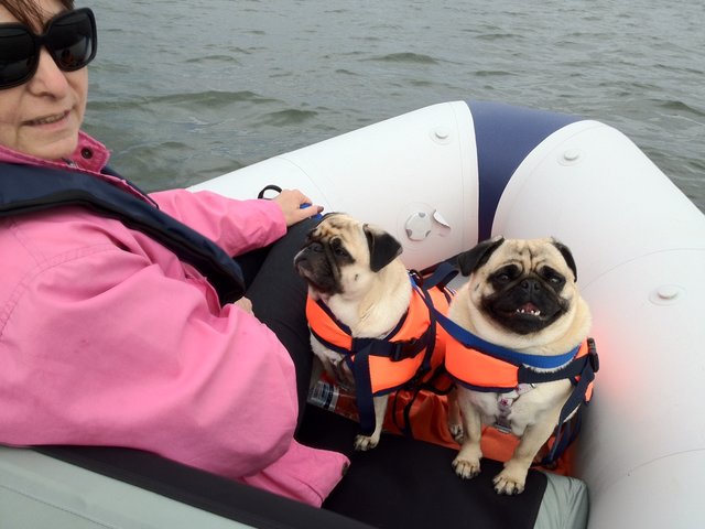 Wir gehen nur mit Schwimmweste an Bord!