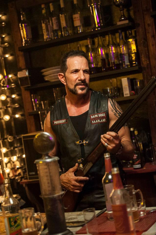 Thomas Kautenberger als Rockerchef im Tatort. Foto: privat