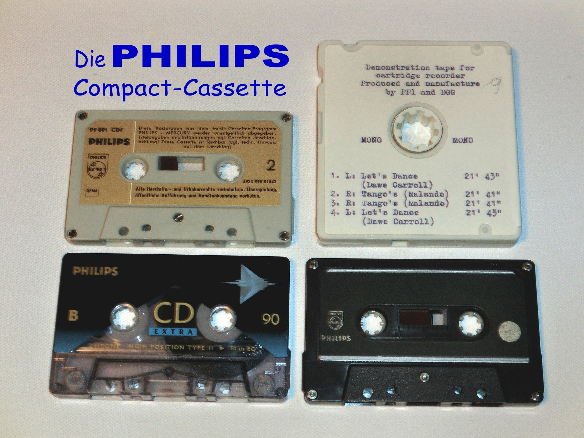 Die Geschichte der weltersten COMPACT CASSETTE und der völlig
