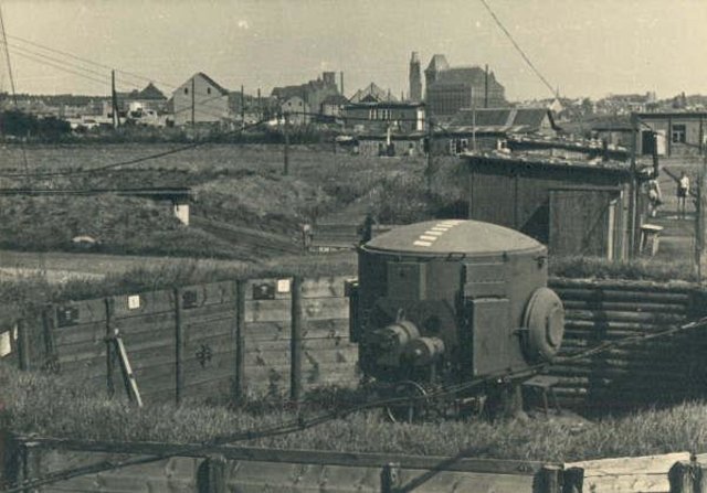 Flakstellung in Kasslerfeld nach dem Angriff