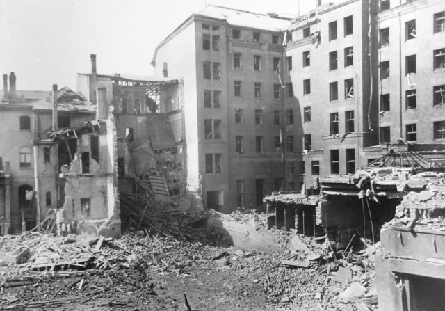 Neckarstraße - Rückseite Hotel „Duisburger Hof“