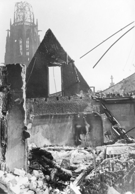 Ausgebranntes Dachgeschoss im Rathaus