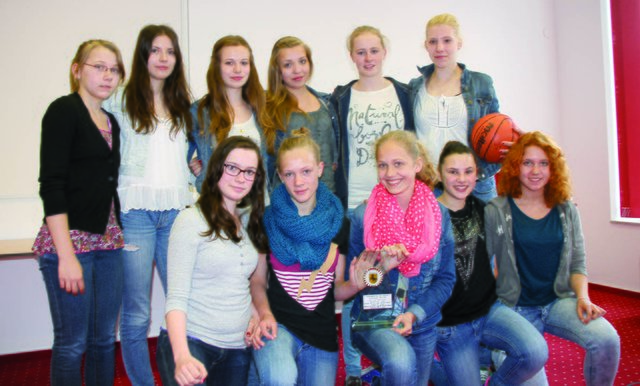 Das Basketball-Meisterteam vom Otto-Hahn-Gymnasium kennt sich bestens vom HTC.