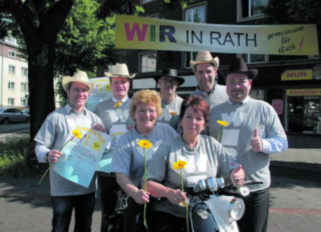 Oliver Kienen, Darko Jugovic, Sylvia Pantel, Michael Thiedtke, Ute Neuhaus, Wolf Nonn und Christoph Krasemann (v. l.) vom Sommerfest-Orga-Team freuen sich auf viele Besucher.