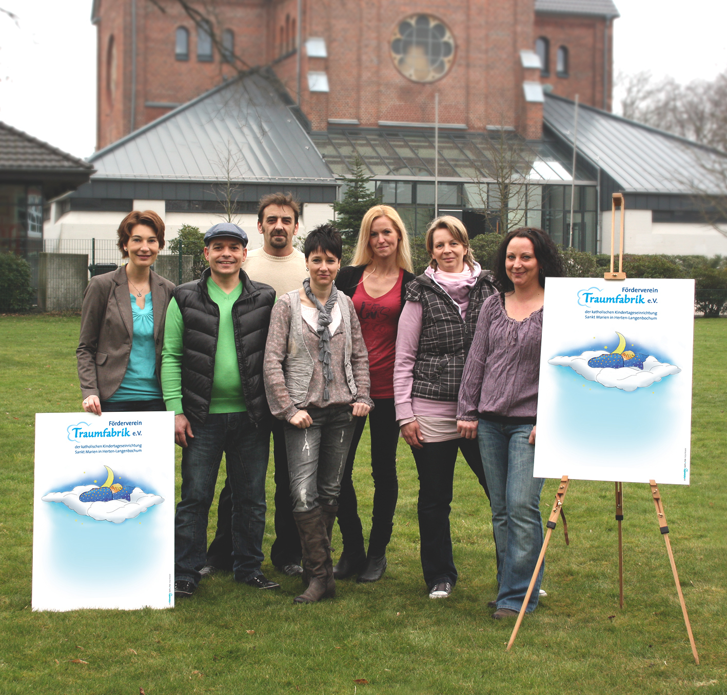 Katja Moseler, Peter Meißel, Kay Burchard, Nadine Gerdes, Nadine Sielemann, Andrea Impekoven und Nicole Steinbeck (v.l.n.r.).