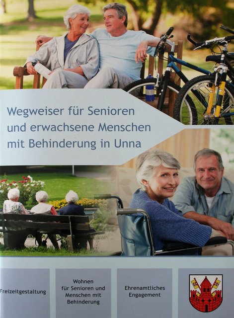 Neuer „Wegweiser für Senioren und Menschen mit Behinderung in Unna“ Foto: Kreisstadt Unna