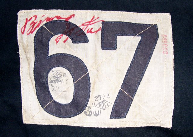 Die Unterschrift auf der Jacke