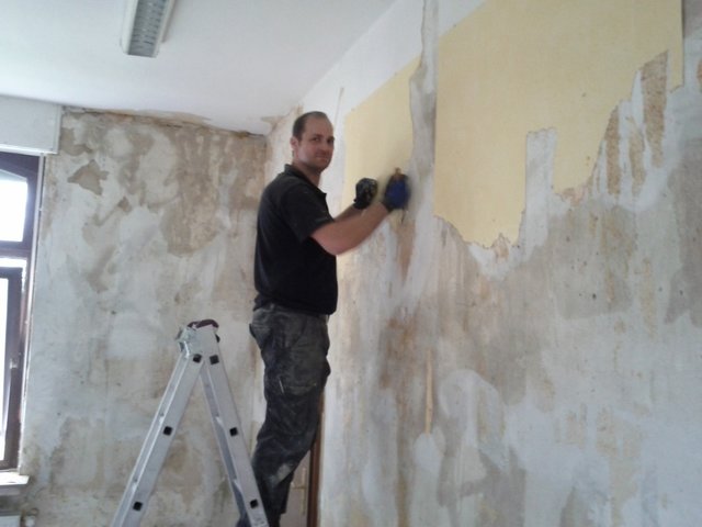 Der Maler soll einen sauberen Untergrund vorfinden