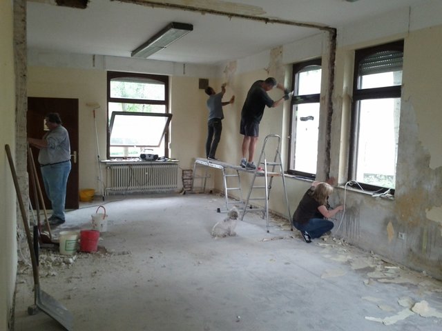 Vorbereitungen für den Maler