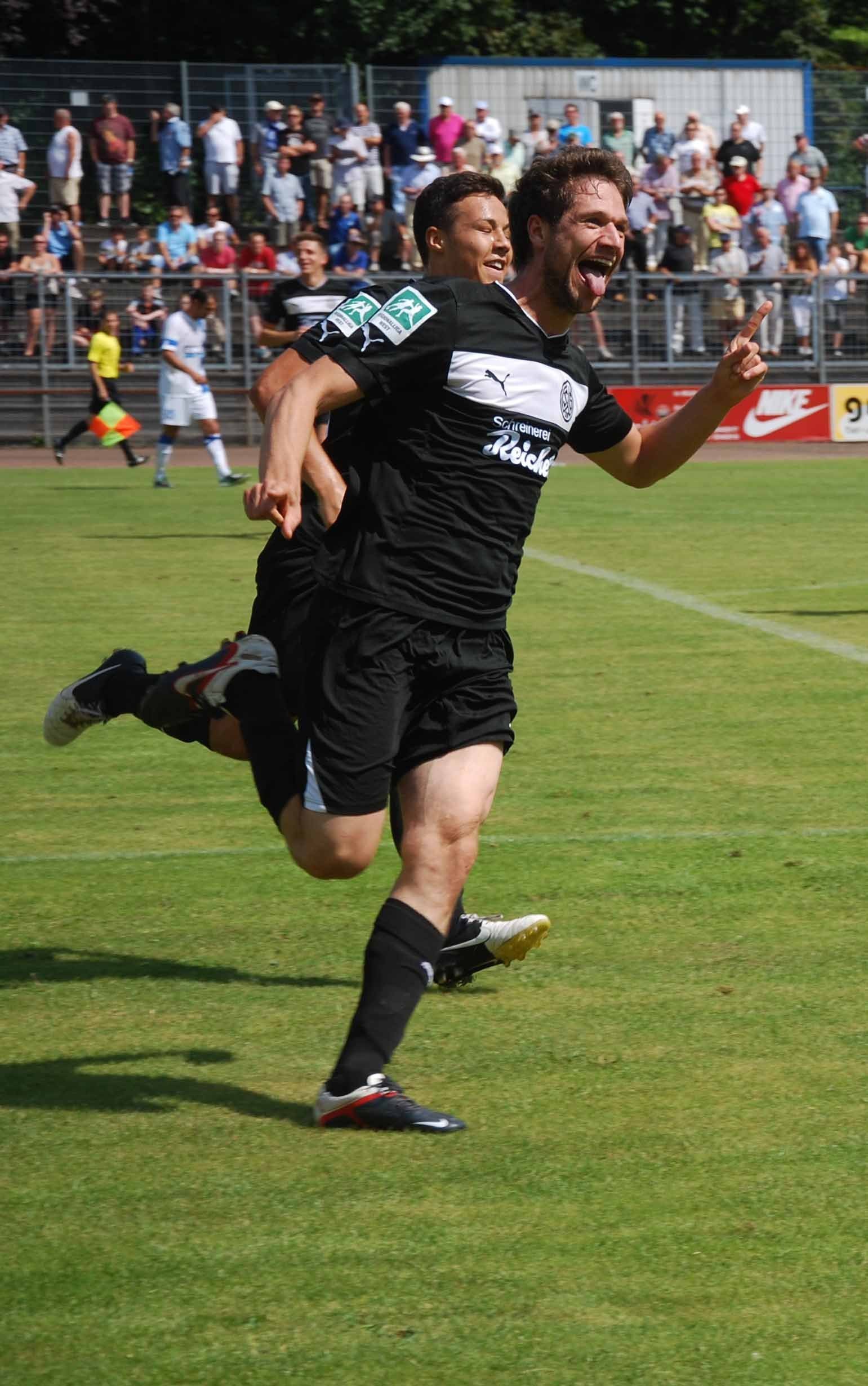 Gibt es Samstag Grund zum Torjubel? Lukas Lenz erzielte den bisher einzigen Saisontreffer. FOTO: PETER MOHR