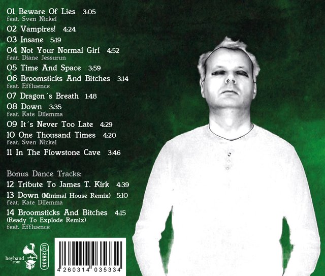 Rückseite der neuen CD von 7th House Project