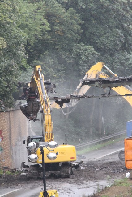 Der Abriss geht voran.