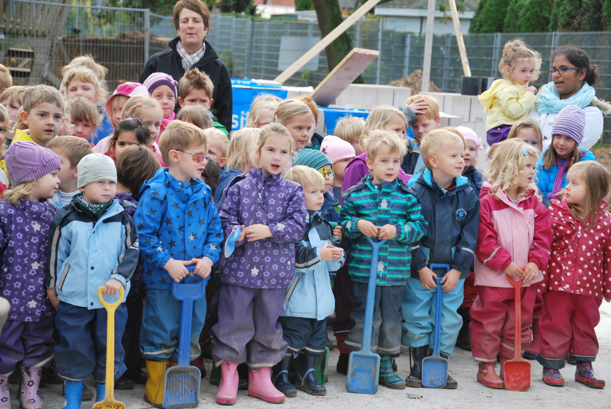 Grundsteinlegung im Sankt-Pius Kindergarten - und feuchte