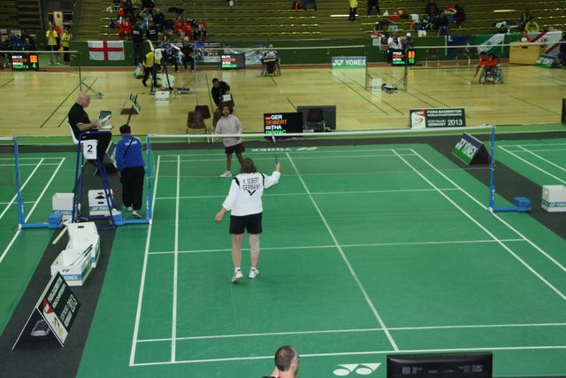 Einspielen für das 2.Einzel