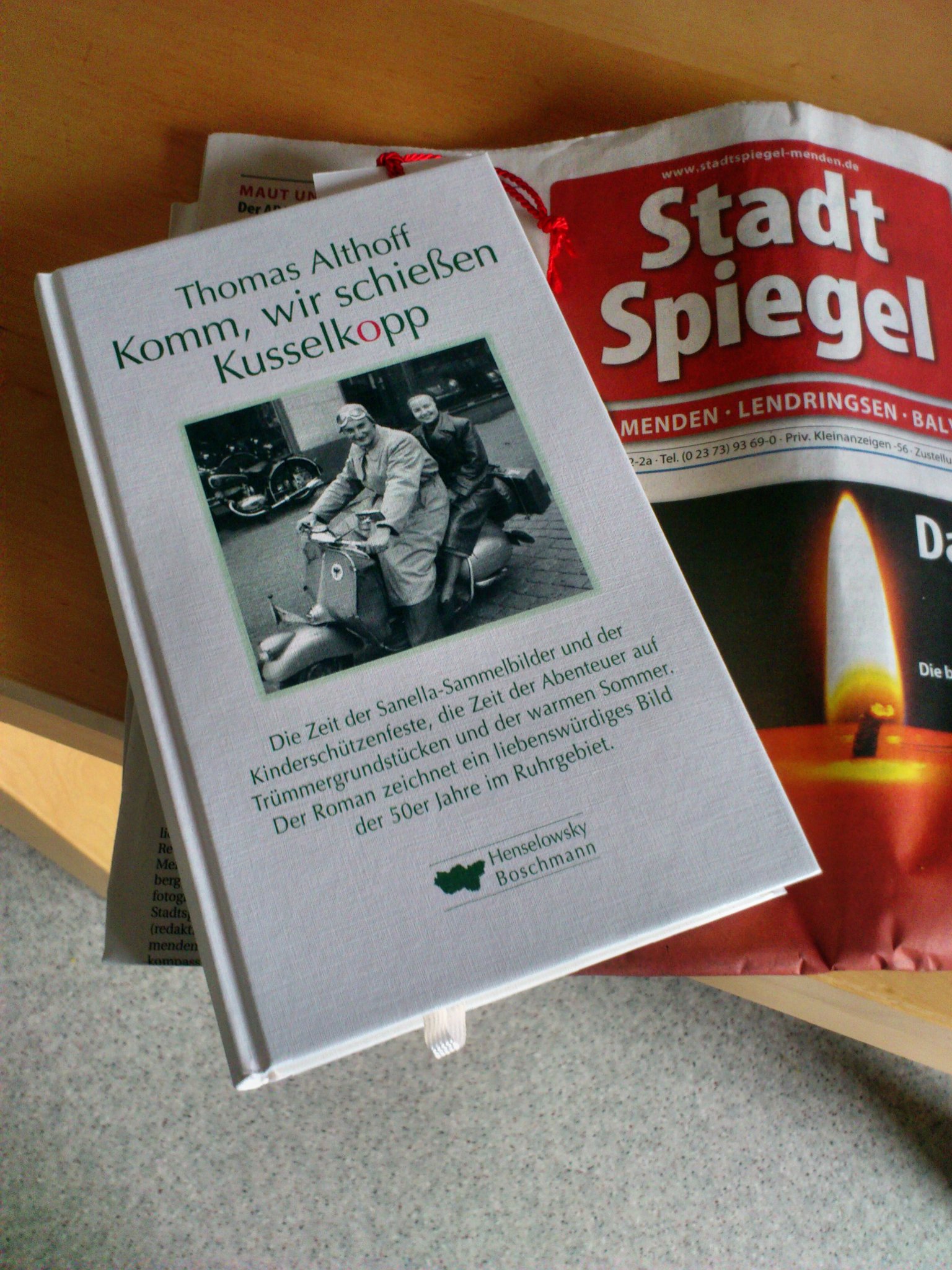 Bücherkompass Thomas Althoff "Komm, wir schießen Kusselkopp" Menden