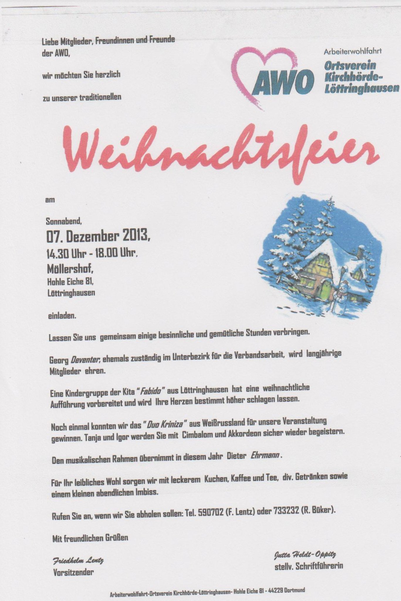Weihnachtsfeier DortmundSüd
