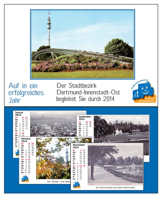 Das Stadtbezirksmarketing Innenstadt Ost hat wieder den beliebten Tischkalender für 2014 herausgegeben.