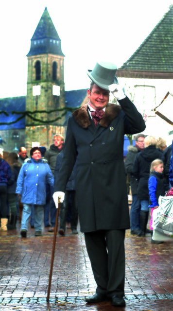 Chapeau: Organisator Wolfgang Lensing hatte sich auch schick gemacht. | Foto: André Elschenbroich
