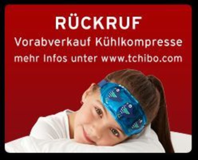 Rückrufaktion! Kühlkompresse von Tchibo, für den Augenbereich, mit Kindermotiven! Bildquelle: Tchibo GmbH - http://www.tchibo.de/