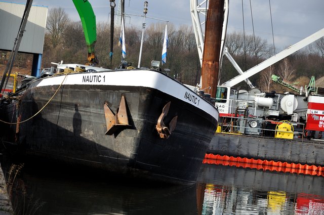 Bergung der Nautic1.Foto:Kurt Gritzan