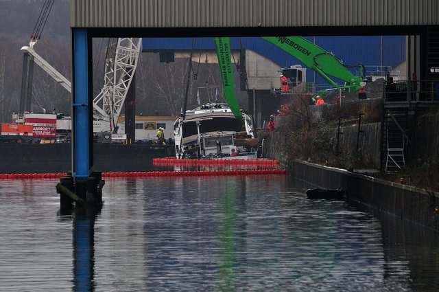 Bergung der Nautic1.Foto:Kurt Gritzan