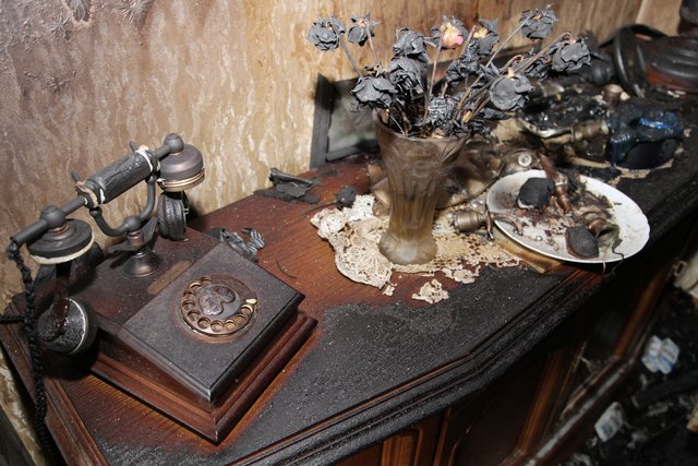 Im Wohnzimmer verbrannten die Rosen in der Vase. | Foto: Magalski