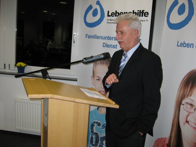 Landrat Thomas Hendele bei seiner Ansprache.