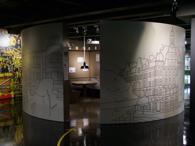 Hier wurde der BVB gegründet! Das nachgebaute Gründungszimmer aus der Gaststätte "Zum Wildschütz" im BVB-Borusseum in Dortmund