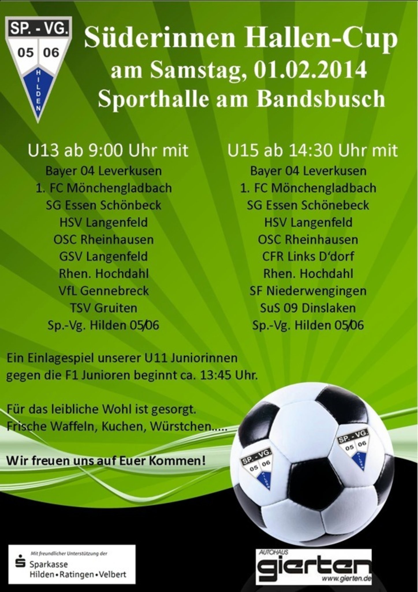 3 Suderinnen Hallencup Hilden 3 Suderinnen Hallencup Hilden