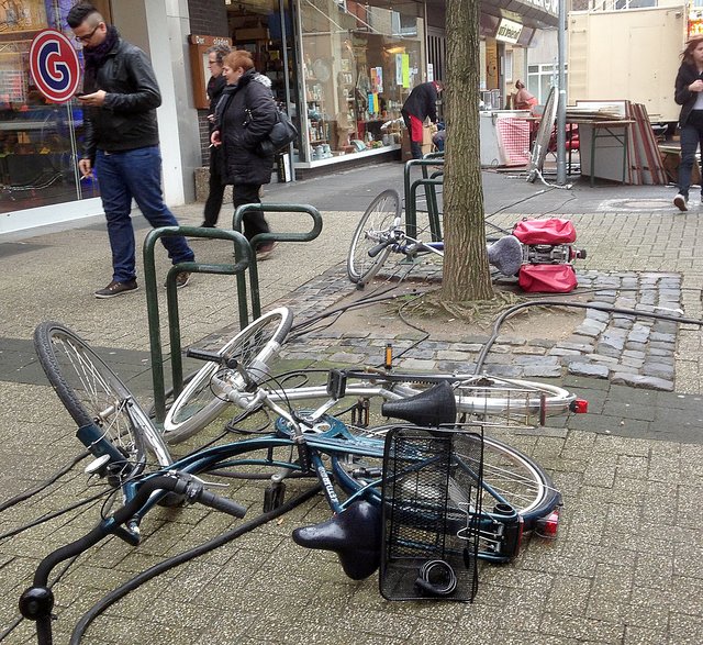 Der Wind sorgte für reichlich Chaos.