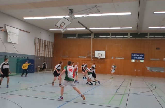 Die männliche B-Jugend beim Spiel gegen Überruhr