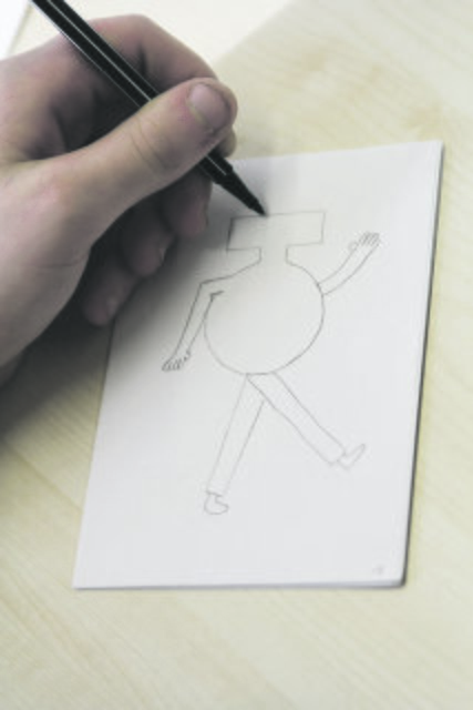 Zeichnung für Zeichnung entstanden die Figuren, die am Computer später animiert wurden. Foto: Holz