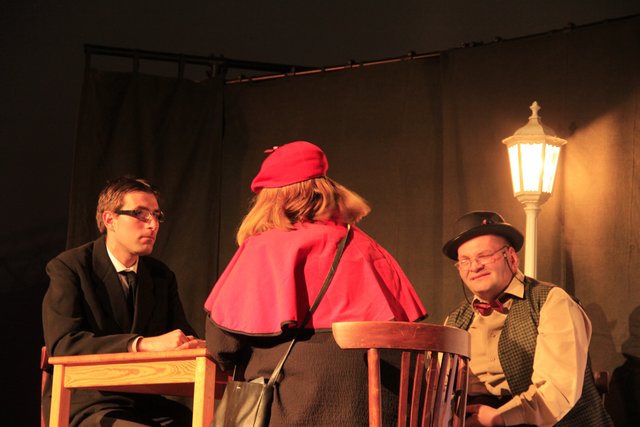 Bei der Vernehmung im Amt.