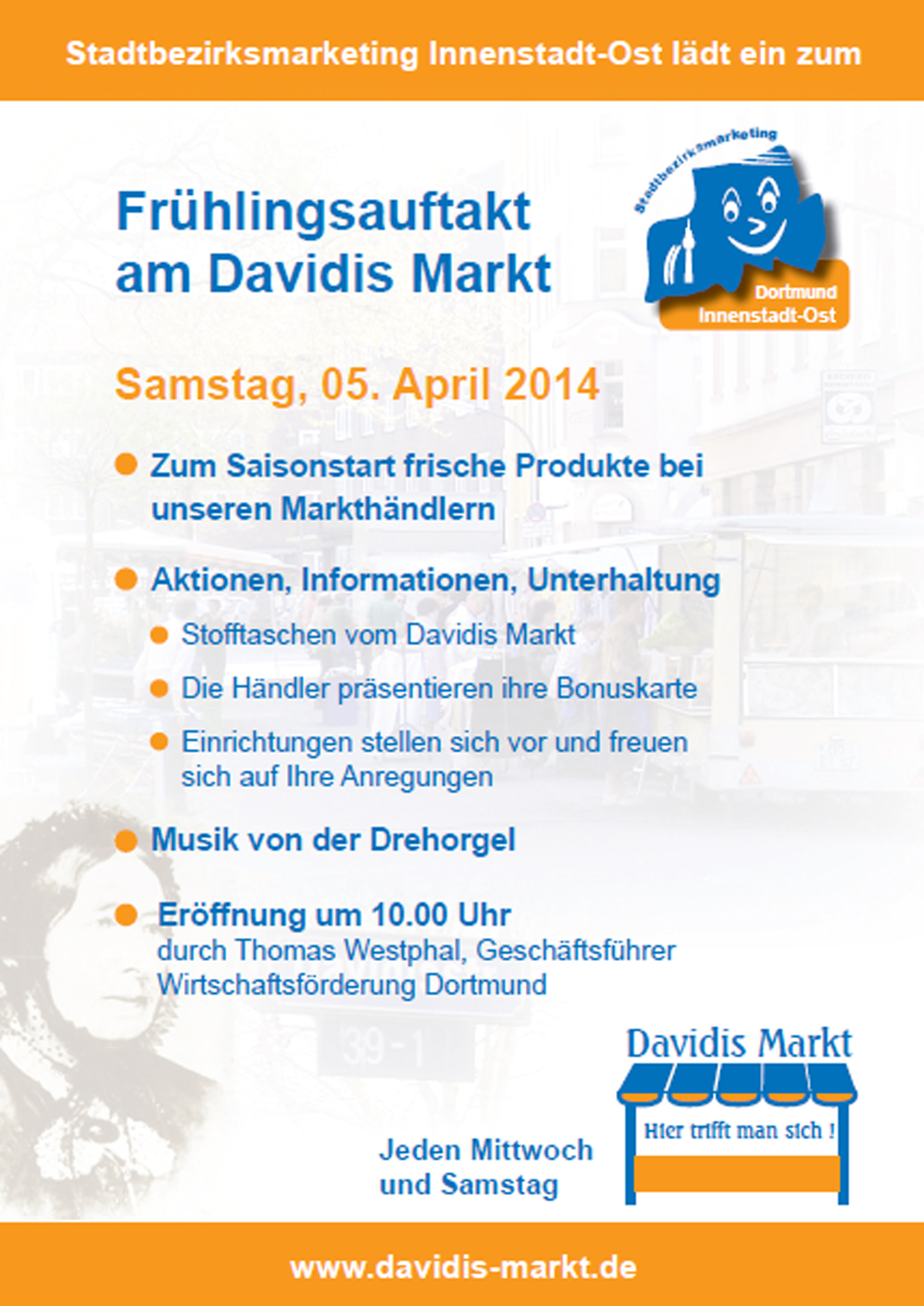 Das Ankündigungsplakat für den Frühlingsauftakt
