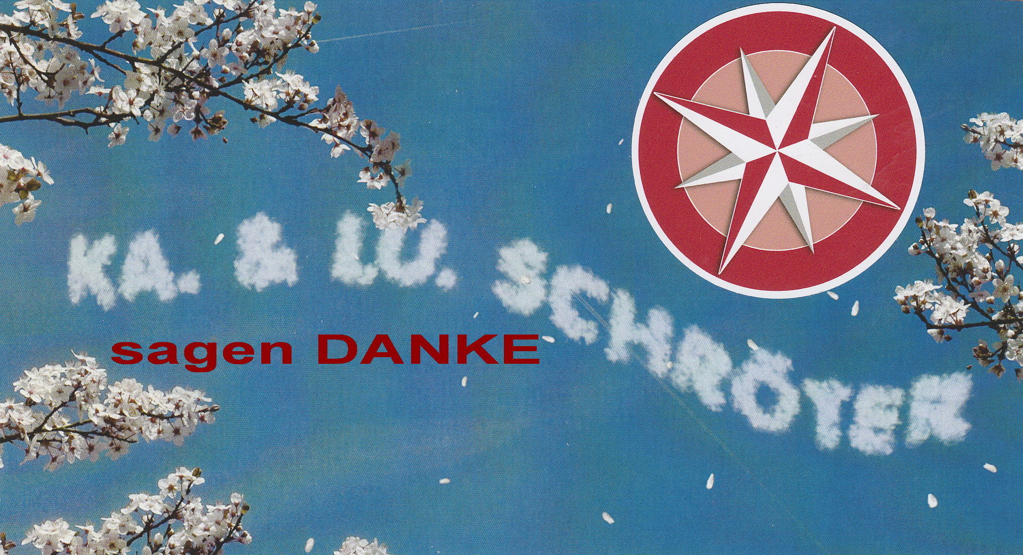 auch mein Mann sagt " Danke "