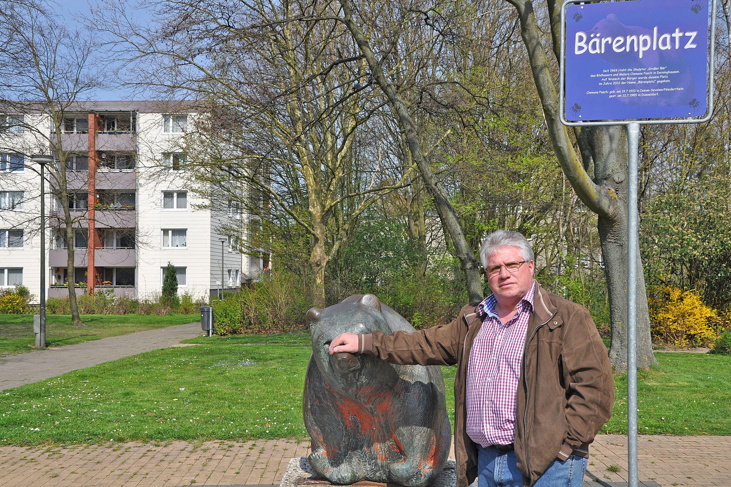 Hans-Jürgen Noll auf dem Bärenplatz.