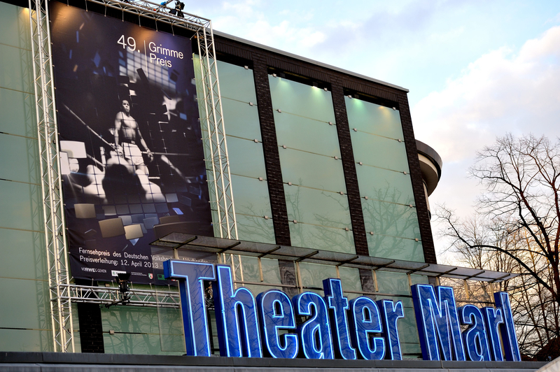 Das Theater Marl - hier ein Foto aus dem vergangenen Jahr - ist bei der Grimme-Preis-Verleihung wieder Treffpunkt der deutschen Fernsehprominenz.