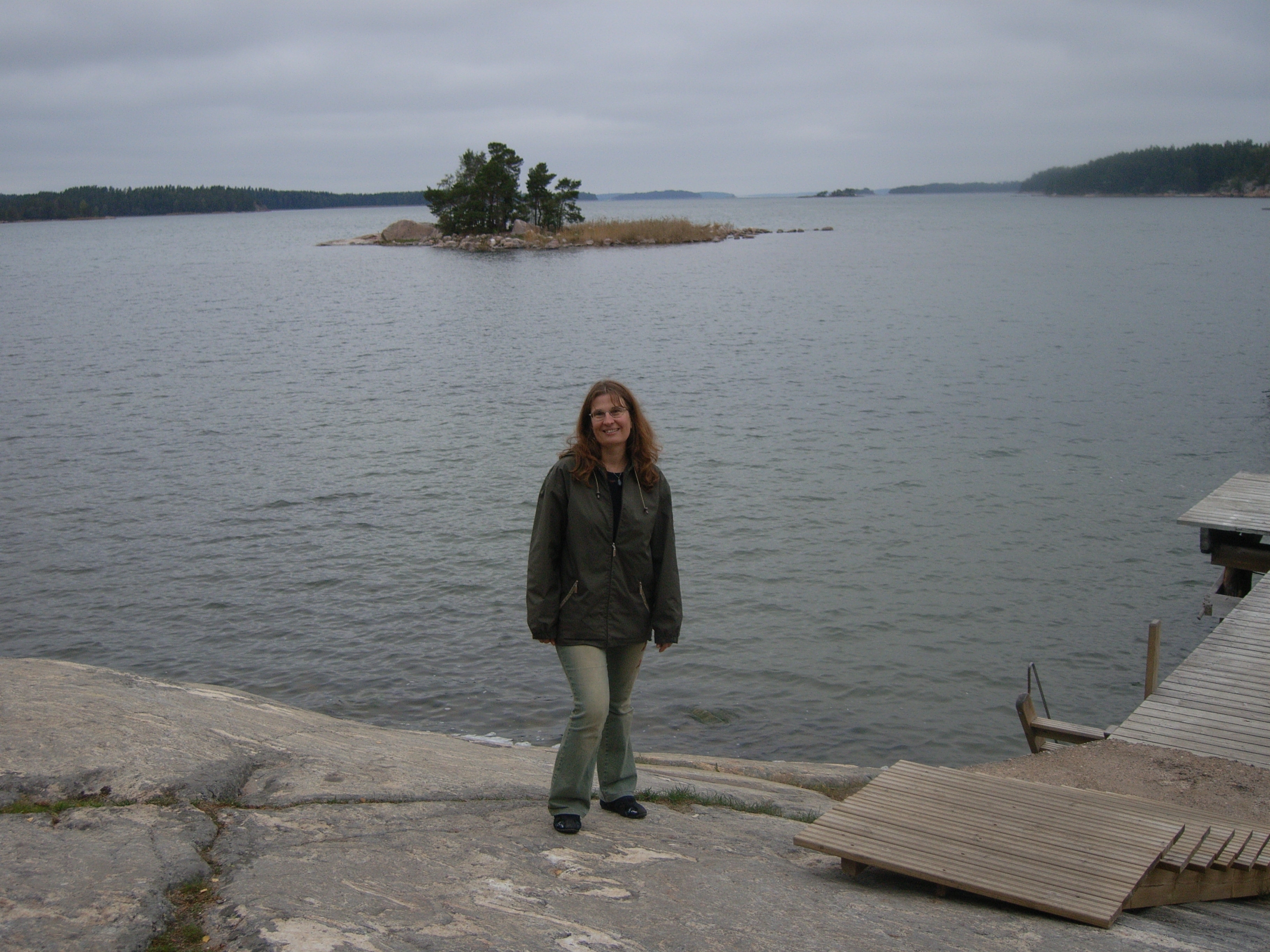 Astrid Günther aus Duisburg in den Schären bei Turku