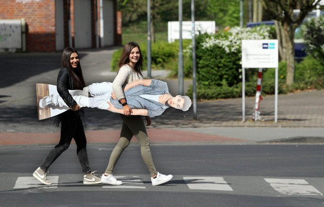 Pfarrer-Bremer-Straße in Lünen statt Abbey Road...